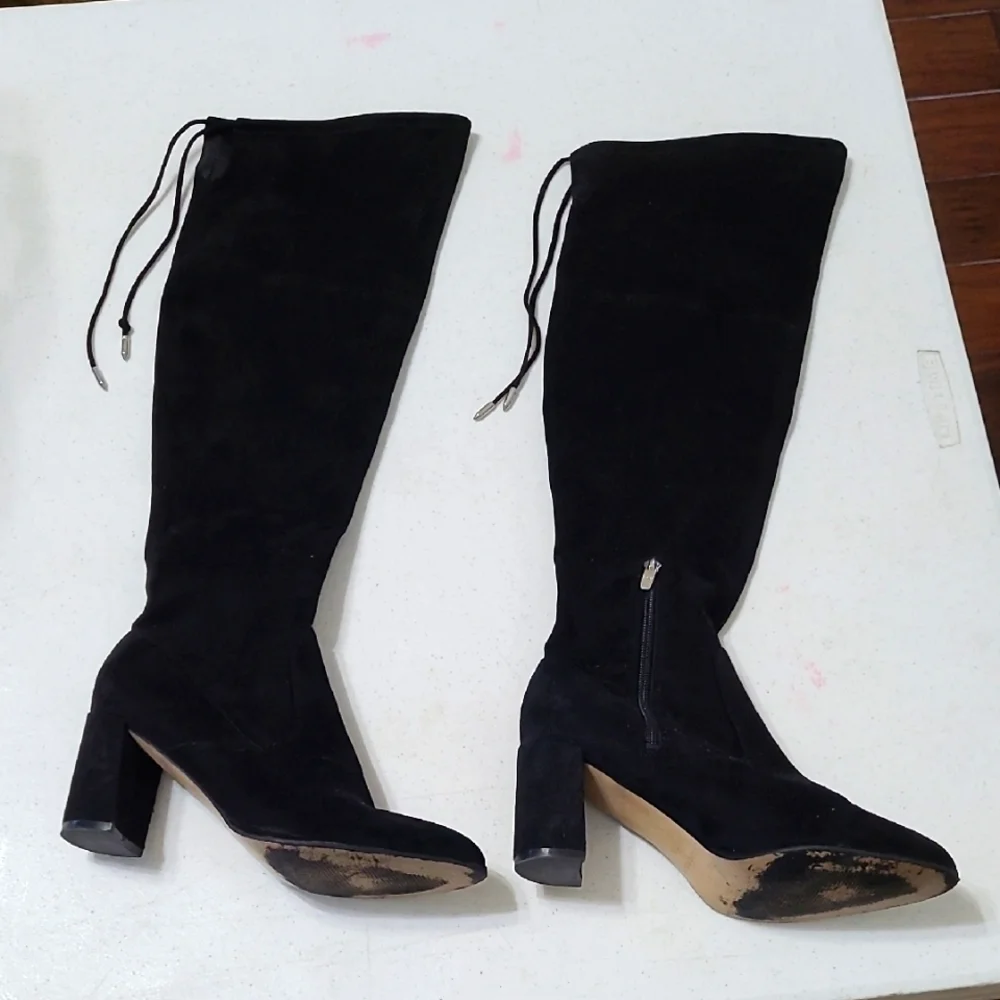 Marc Fisher black suede over the knee boots size 7.5